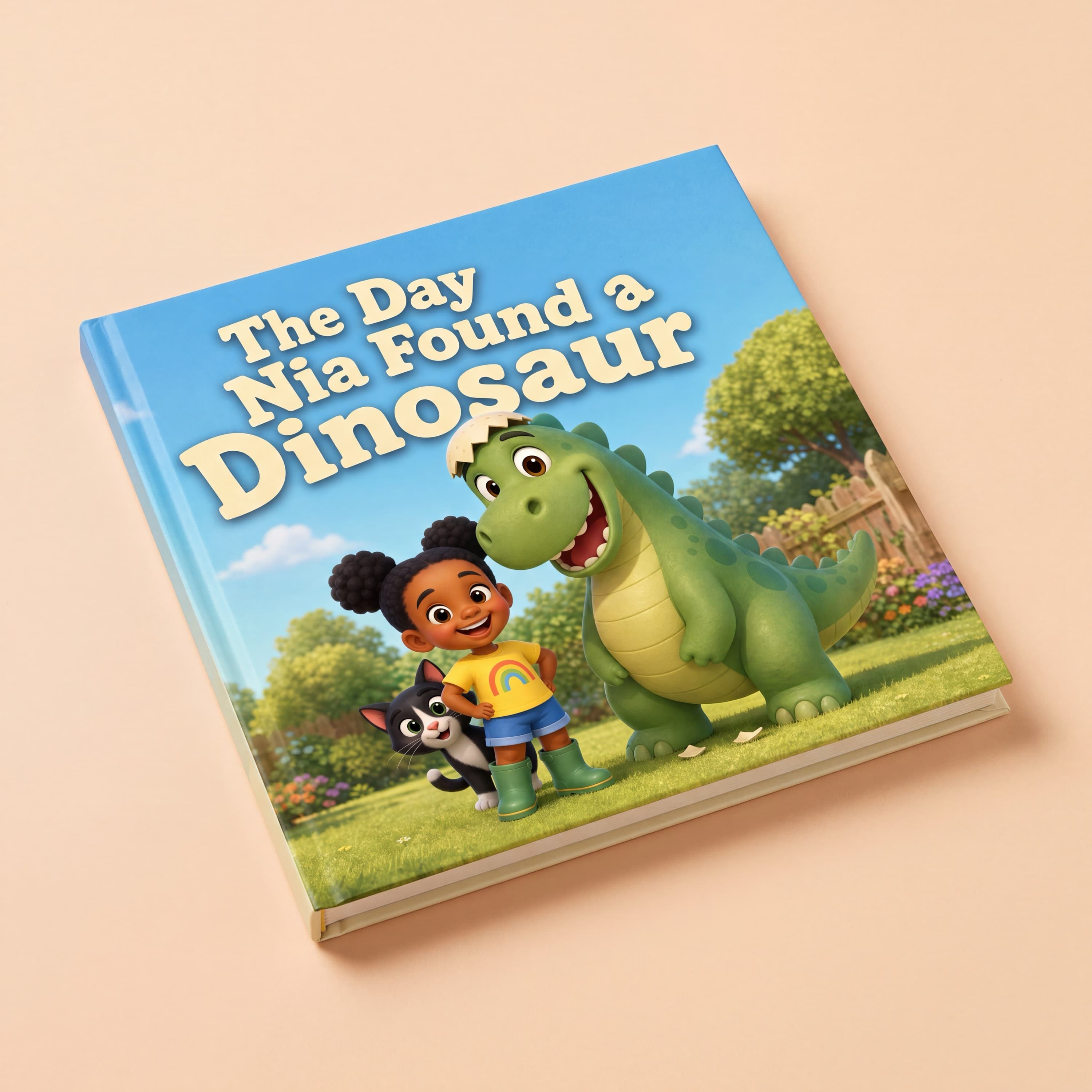 The cover of The Day You Found a Dinosaur, a personalized storybook