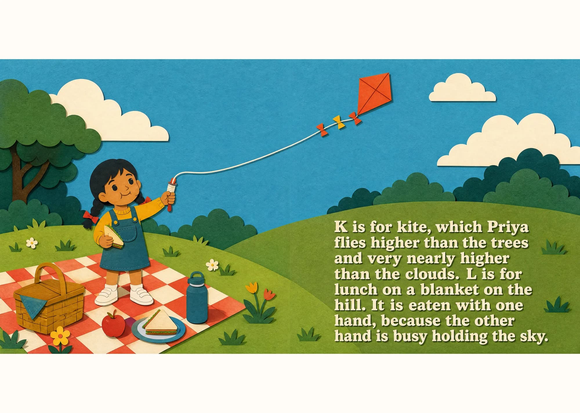 A spread from inside this book
