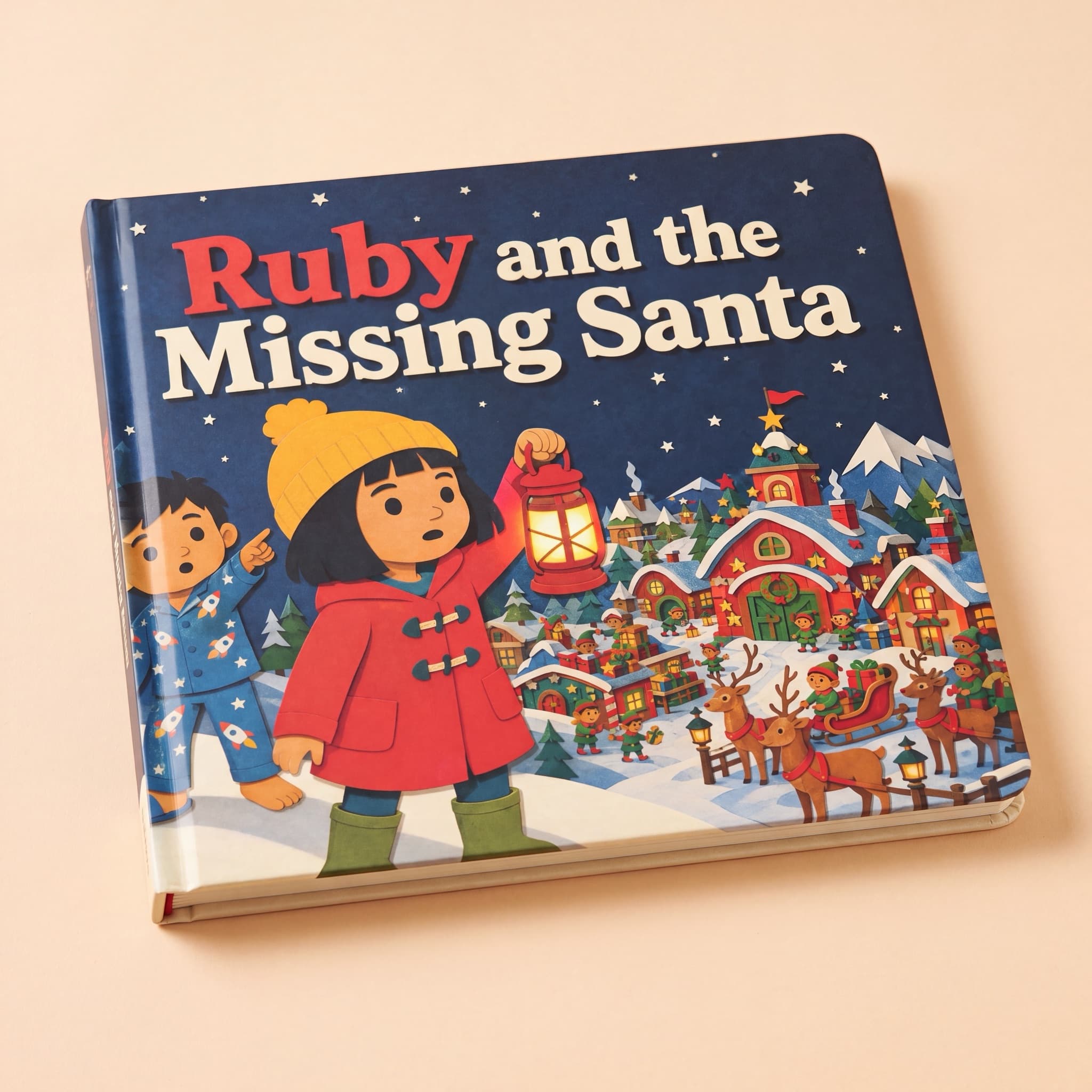 The cover of You and the Missing Santa, a personalized storybook