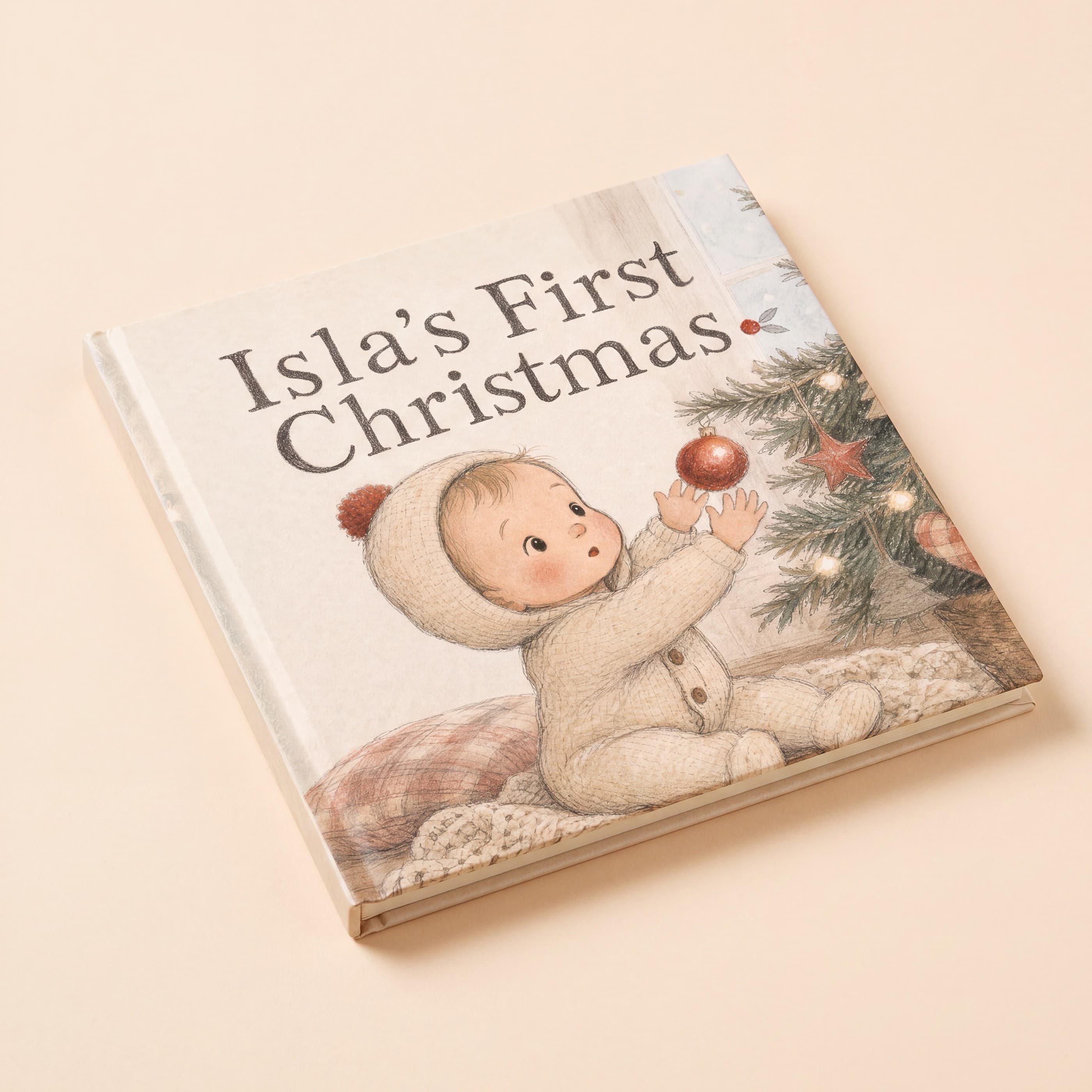 The cover of Your First Christmas, a personalized storybook