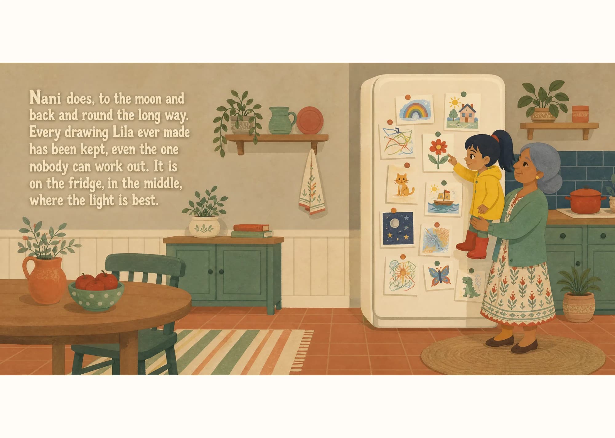 A spread from inside this book